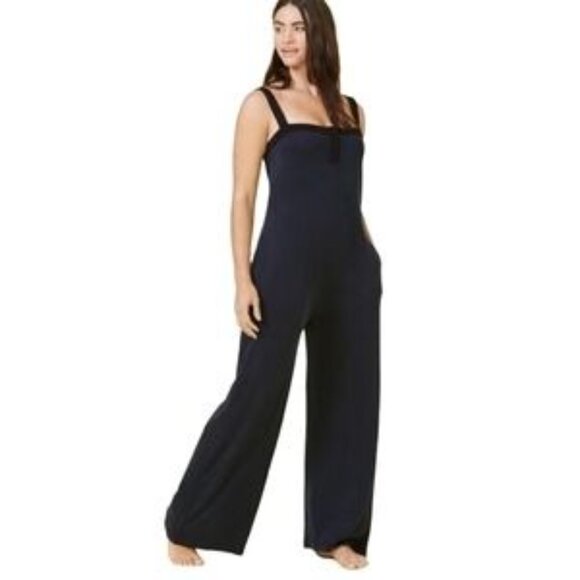 Summersalt The 24‎ Hour Travel Henley Onesie Jumpsuit in Black Size small - Picture 1 of 7